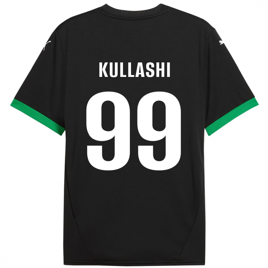 Men Football Loreta Kullashi #99 Black Dark Green Home Jersey 2024/25 T-Shirt Uk