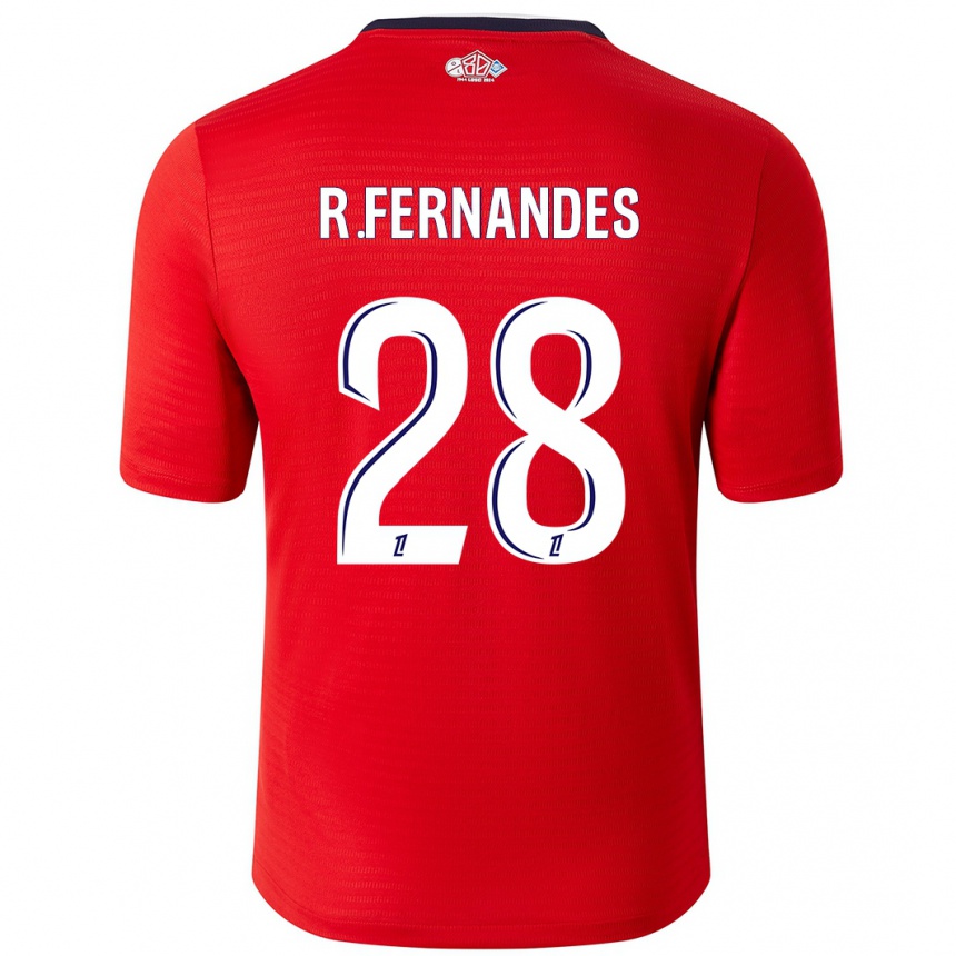 Men Football Rafael Fernandes #28 Red White Home Jersey 2024/25 T-Shirt Uk