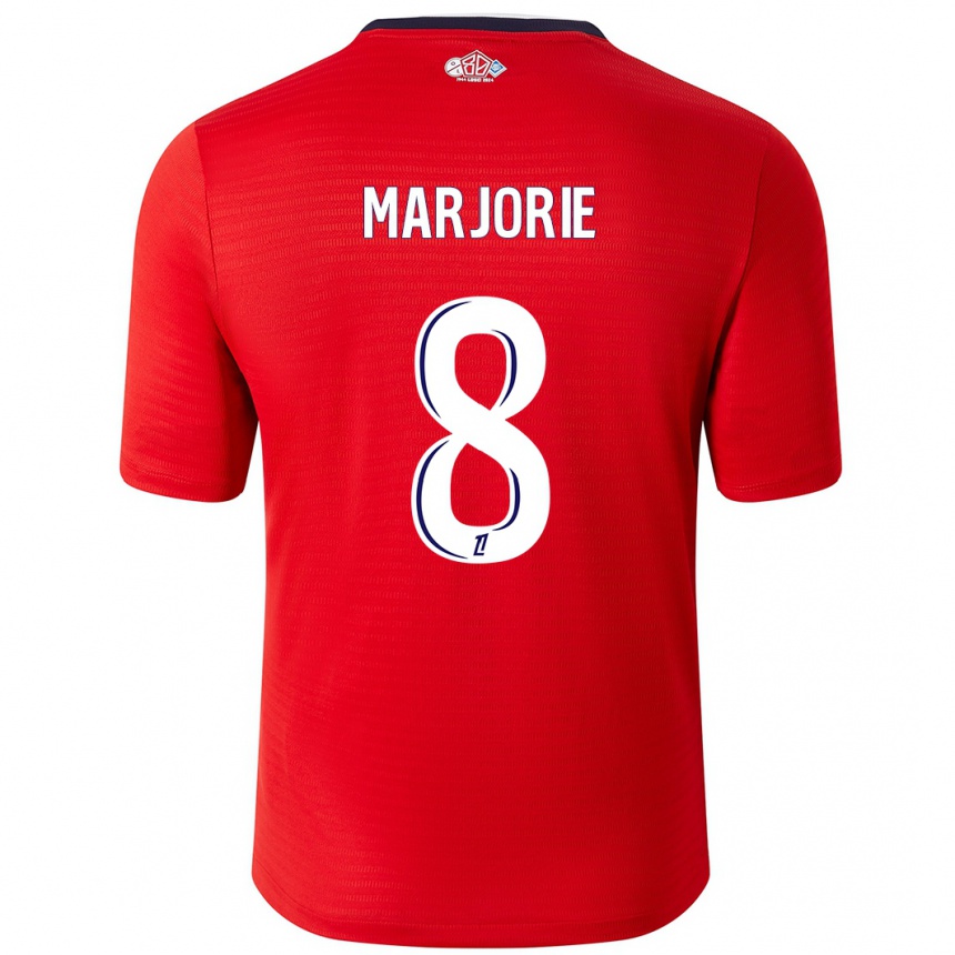 Men Football Marjorie #8 Red White Home Jersey 2024/25 T-Shirt Uk