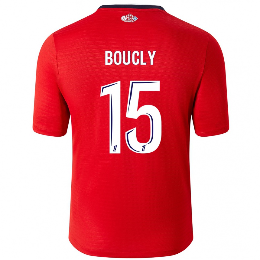 Men Football Maite Boucly #15 Red White Home Jersey 2024/25 T-Shirt Uk