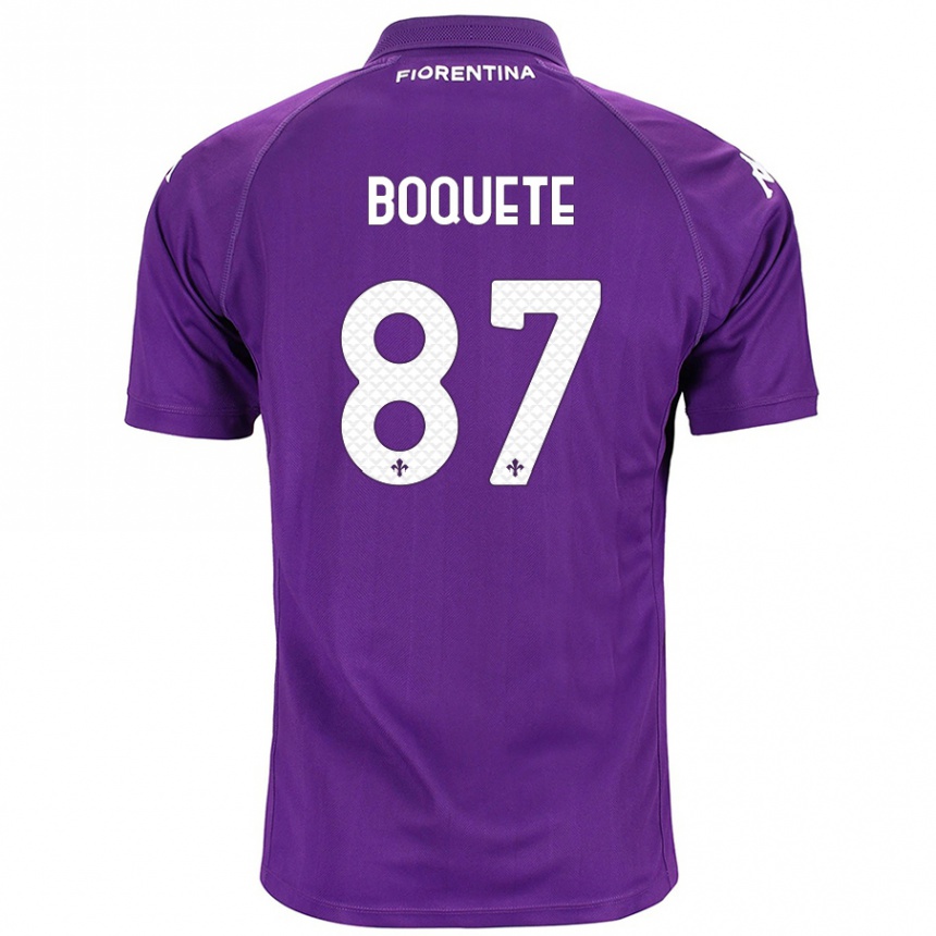 Men Football Verónica Boquete #87 Purple Home Jersey 2024/25 T-Shirt Uk