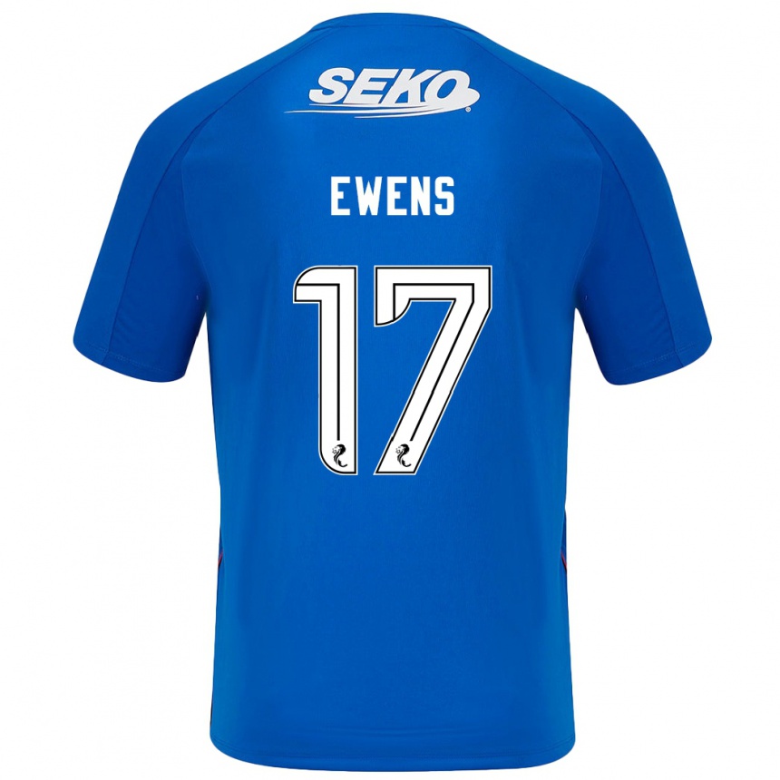 Men Football Sarah Ewens #17 Dark Blue Home Jersey 2024/25 T-Shirt Uk