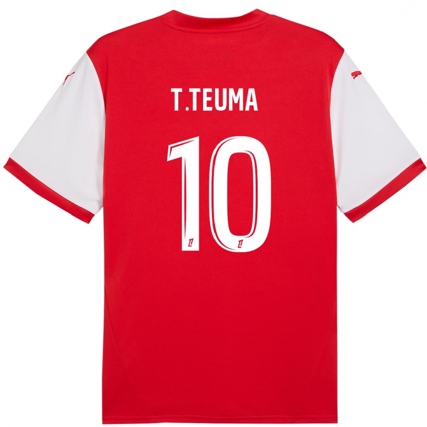 Men Football Teddy Teuma #10 Red White Home Jersey 2024/25 T-Shirt Uk