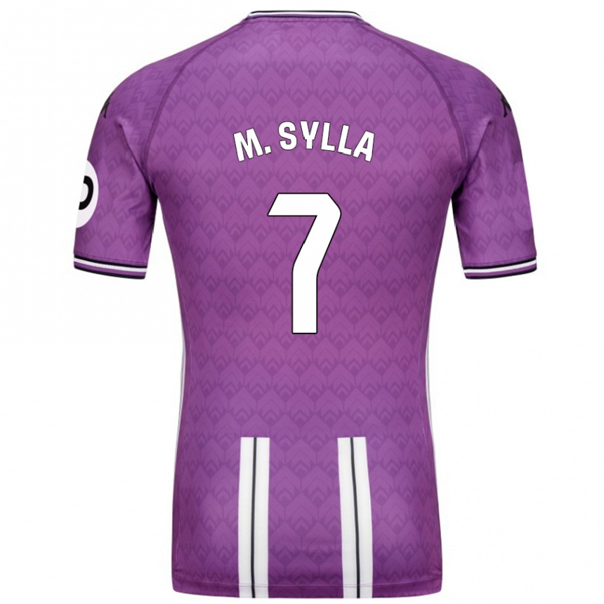 Men Football Mamadou Sylla #7 Purple White Home Jersey 2024/25 T-Shirt Uk