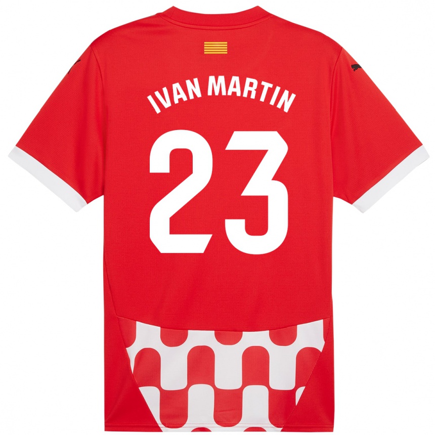 Men Football Iván Martín #23 Red White Home Jersey 2024/25 T-Shirt Uk