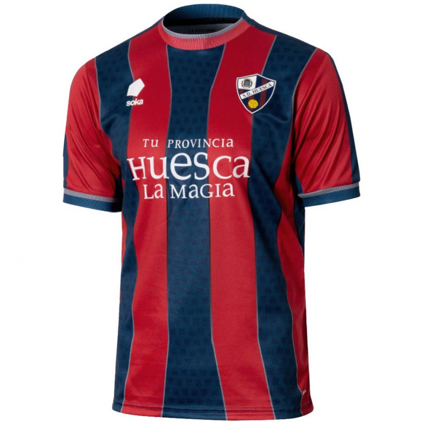 Men Football Juanjo Nieto #12 Red Blue Home Jersey 2024/25 T-Shirt Uk