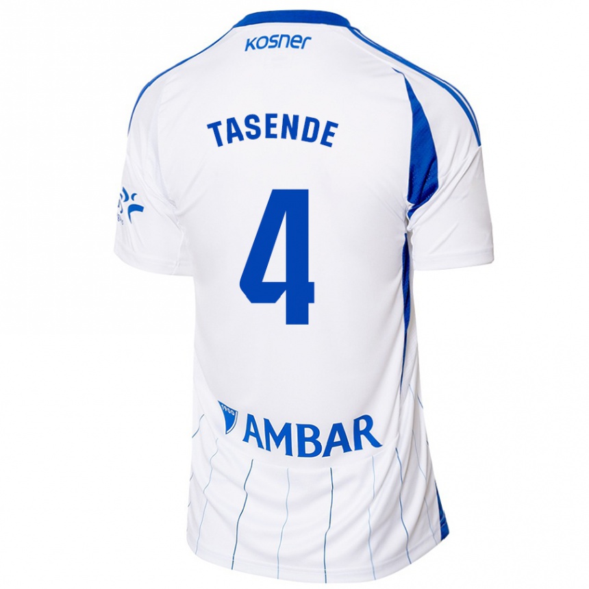 Men Football Dani Tasende #4 Red White Home Jersey 2024/25 T-Shirt Uk