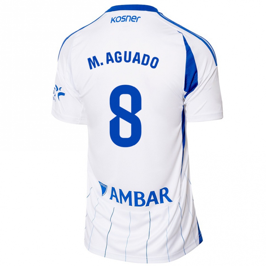 Men Football Marc Aguado #8 Red White Home Jersey 2024/25 T-Shirt Uk