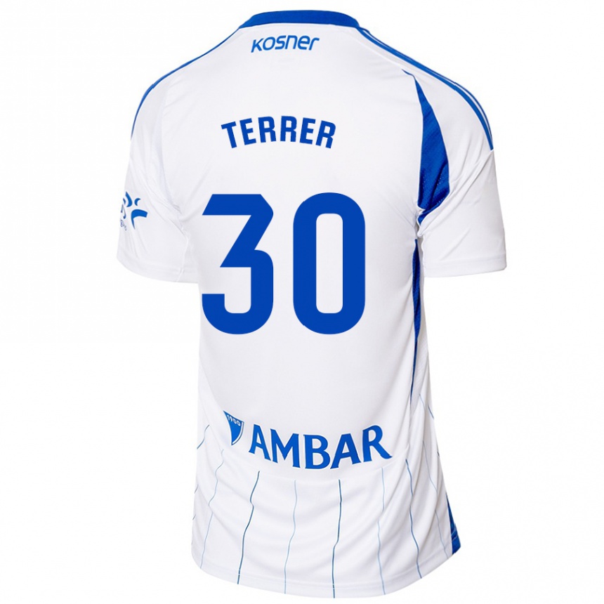 Men Football Lucas Terrer #30 Red White Home Jersey 2024/25 T-Shirt Uk