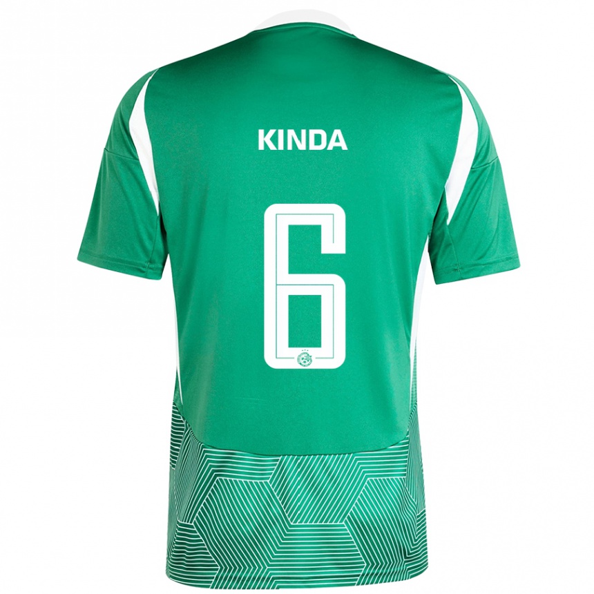 Men Football Gadi Kinda #6 Green White Home Jersey 2024/25 T-Shirt Uk