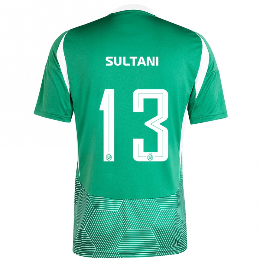 Men Football Tomás Sultani #13 Green White Home Jersey 2024/25 T-Shirt Uk