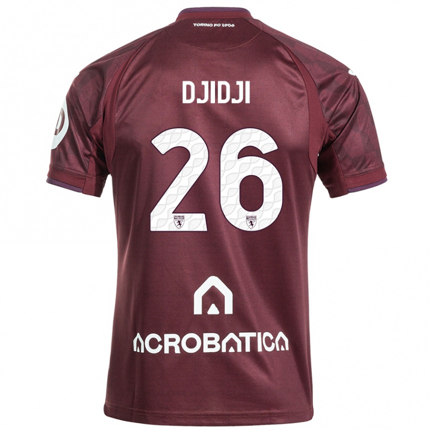 Men Football Koffi Djidji #26 Maroon White Home Jersey 2024/25 T-Shirt Uk