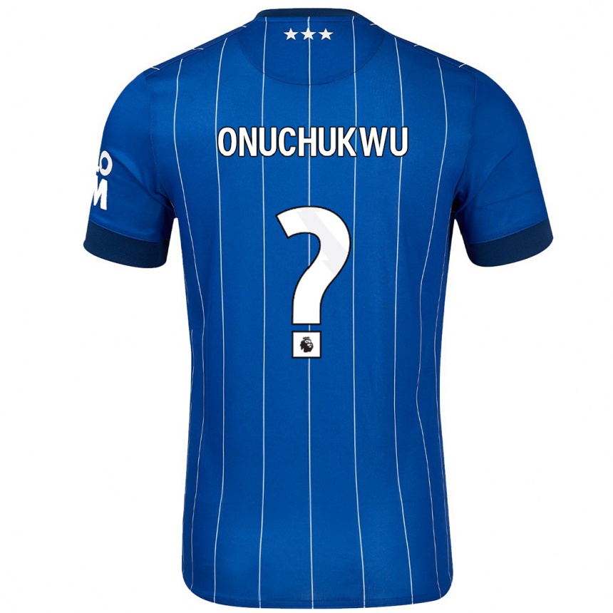 Men Football Abube Onuchukwu #0 Navy Blue Home Jersey 2024/25 T-Shirt Uk