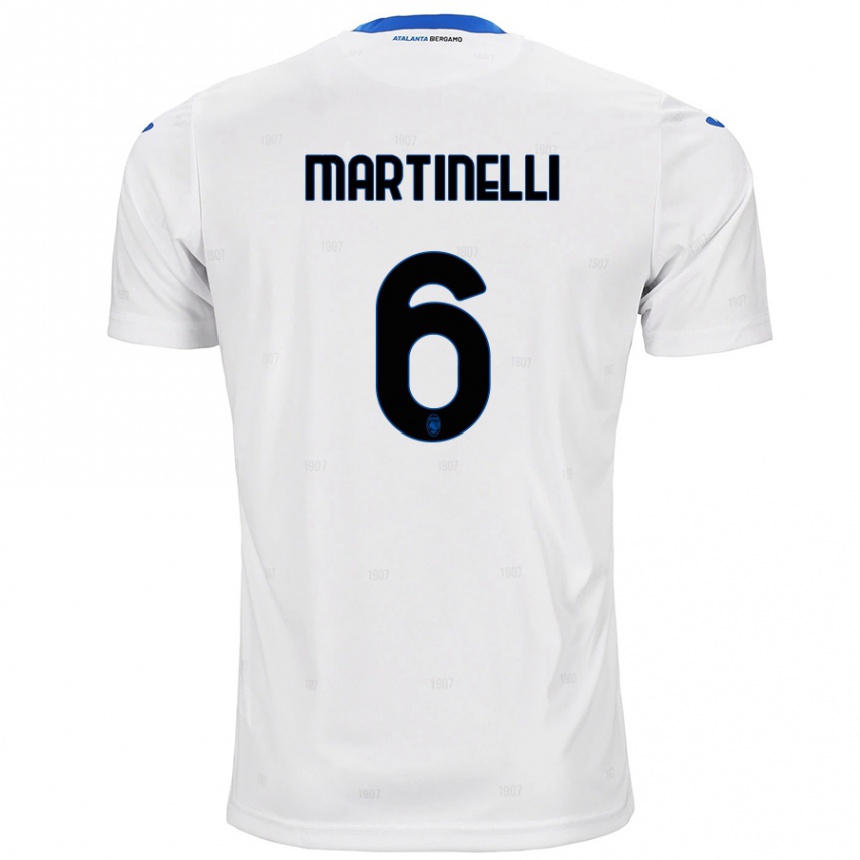 Men Football Gabriel Martinelli #6 White Away Jersey 2024/25 T-Shirt Uk