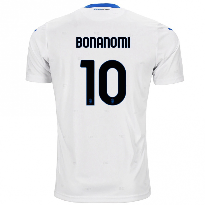 Men Football Andrea Bonanomi #10 White Away Jersey 2024/25 T-Shirt Uk