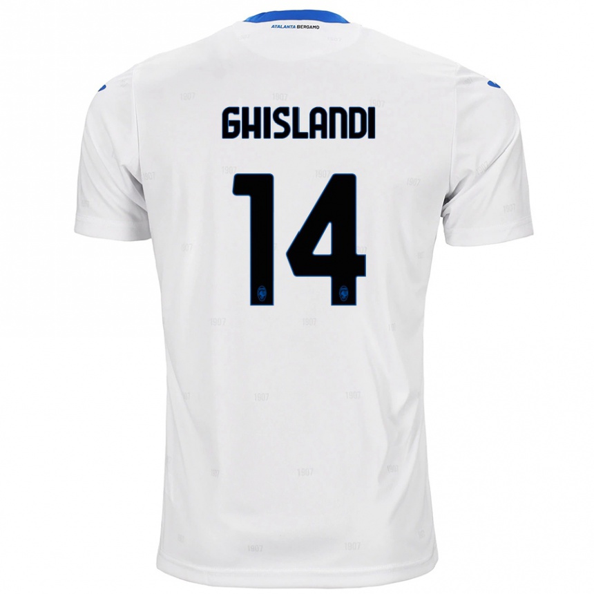 Men Football Davide Ghislandi #14 White Away Jersey 2024/25 T-Shirt Uk