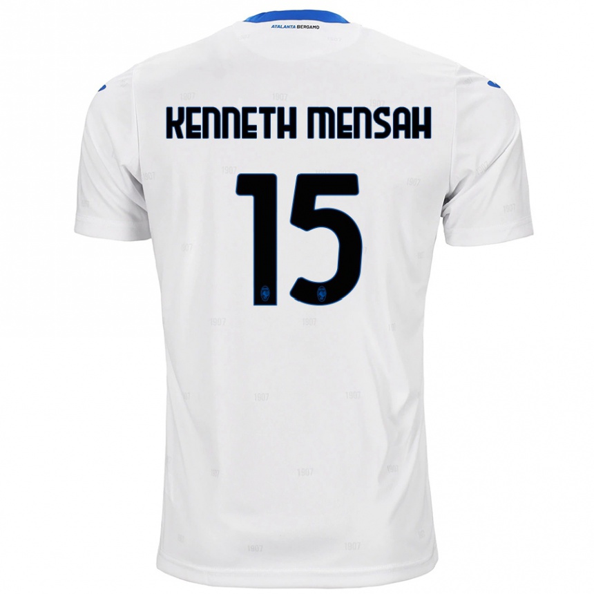 Men Football Anthony Kenneth Mensah #15 White Away Jersey 2024/25 T-Shirt Uk