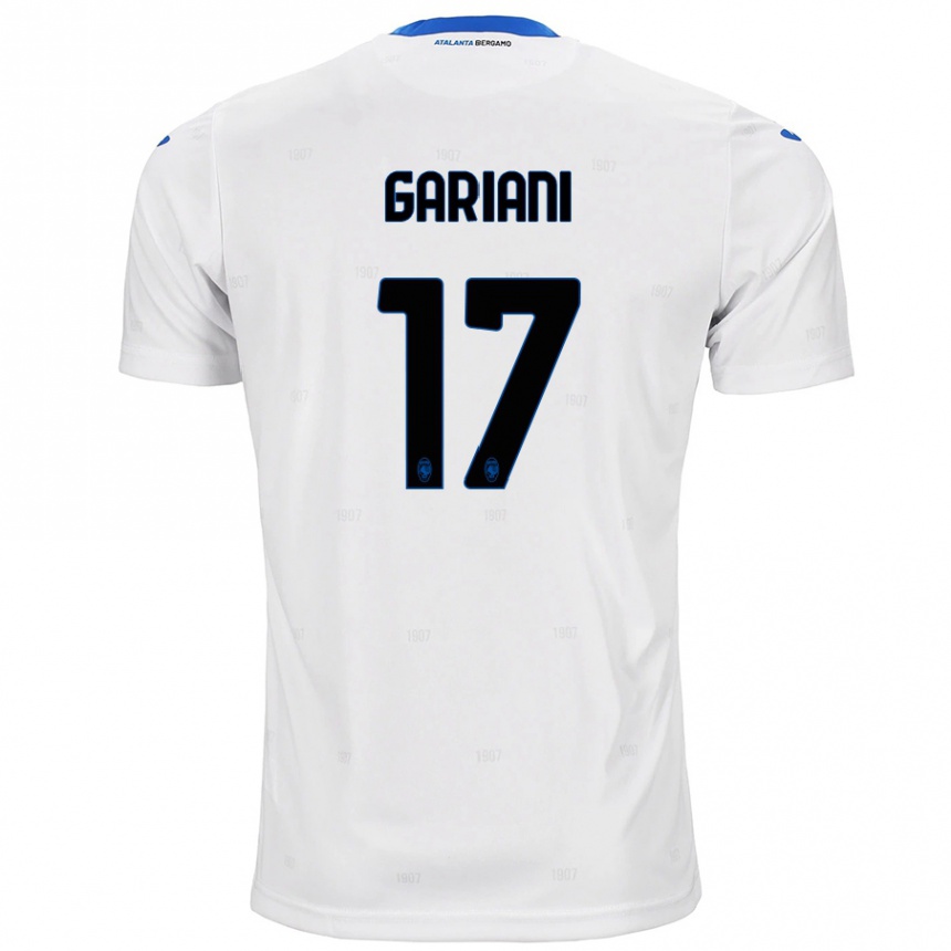 Men Football Niccolò Gariani #17 White Away Jersey 2024/25 T-Shirt Uk