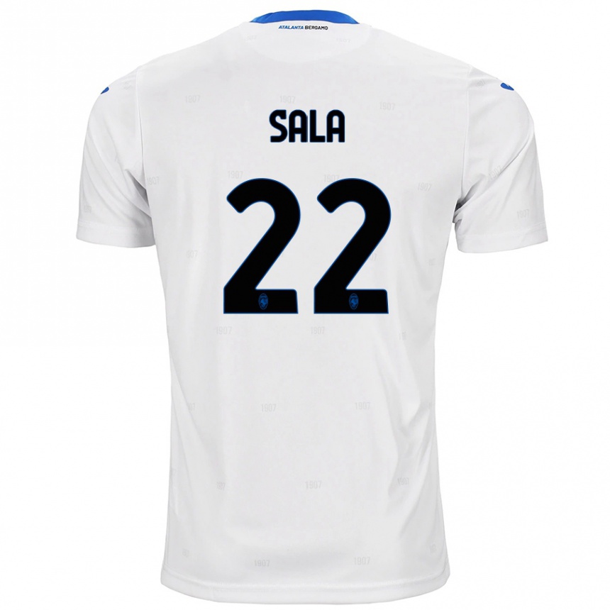 Men Football Lorenzo Sala #22 White Away Jersey 2024/25 T-Shirt Uk