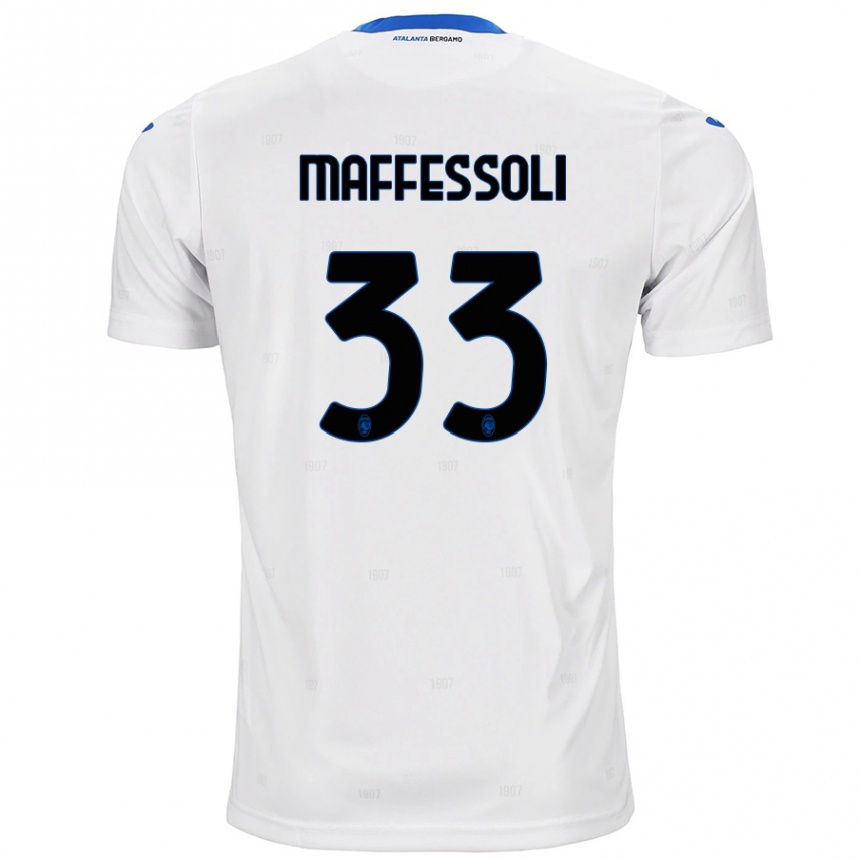 Men Football Manuel Maffessoli #33 White Away Jersey 2024/25 T-Shirt Uk