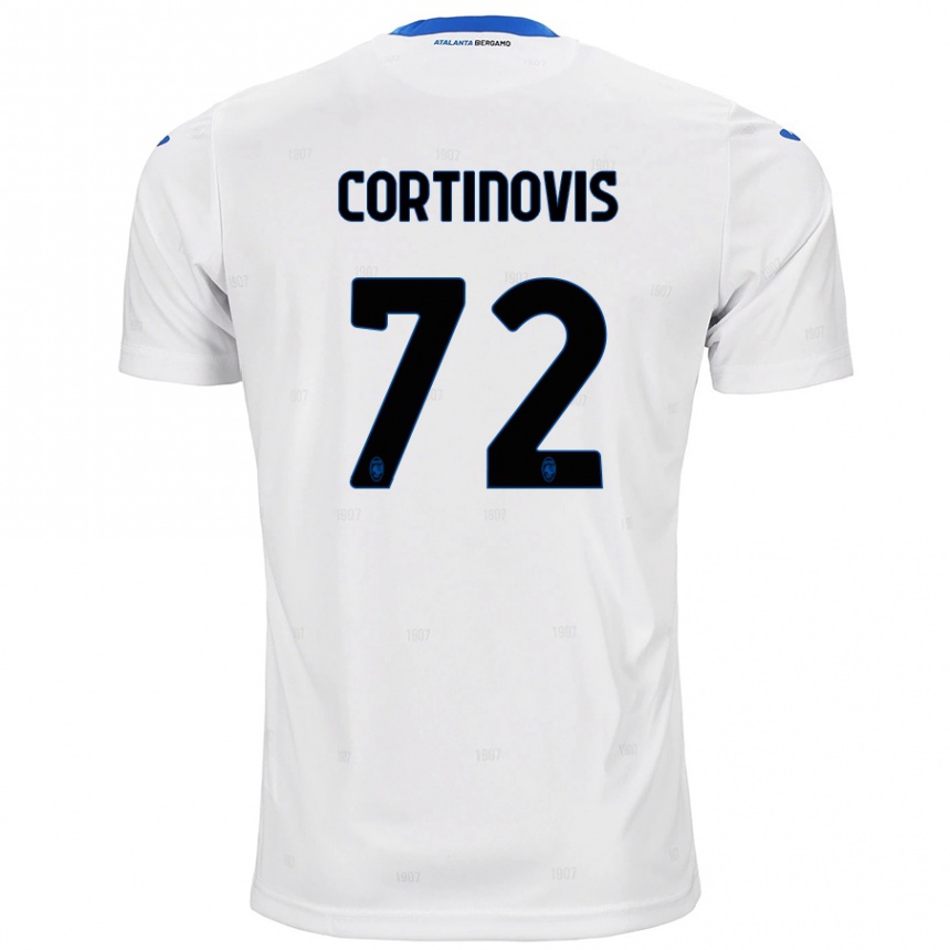 Men Football Alessandro Cortinovis #72 White Away Jersey 2024/25 T-Shirt Uk