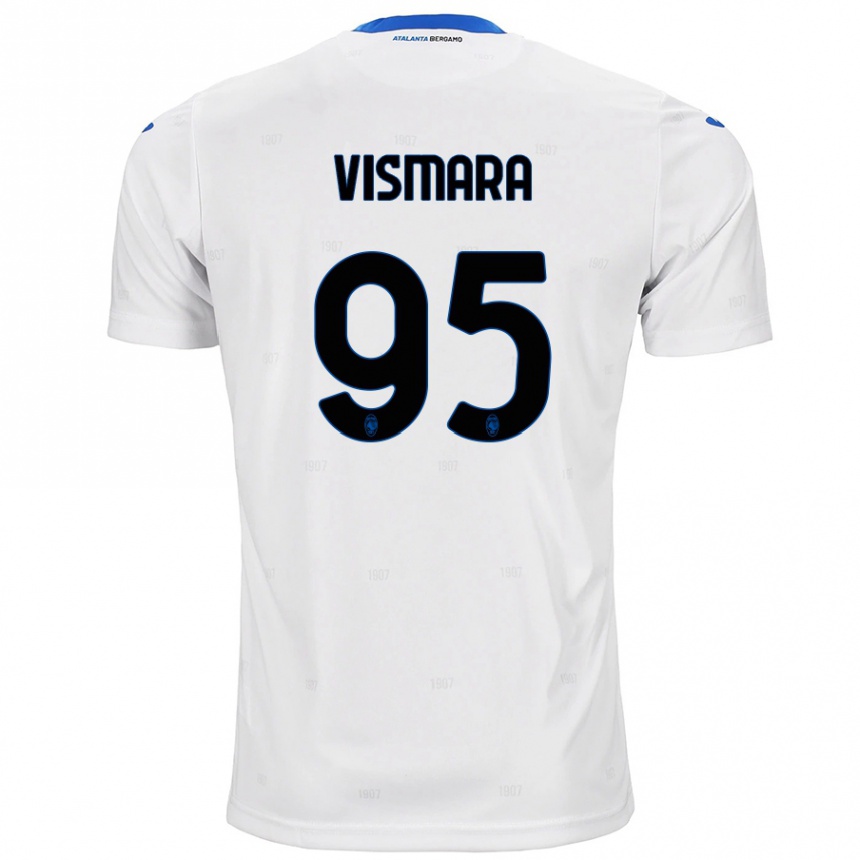 Men Football Paolo Vismara #95 White Away Jersey 2024/25 T-Shirt Uk