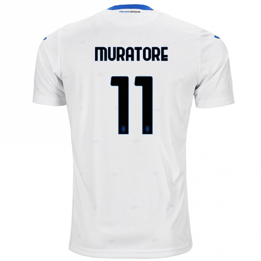 Men Football Simone Muratore #11 White Away Jersey 2024/25 T-Shirt Uk