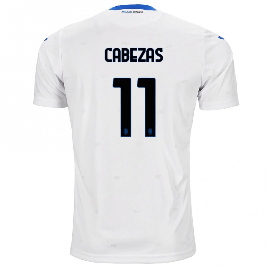 Men Football Bryan Cabezas #11 White Away Jersey 2024/25 T-Shirt Uk