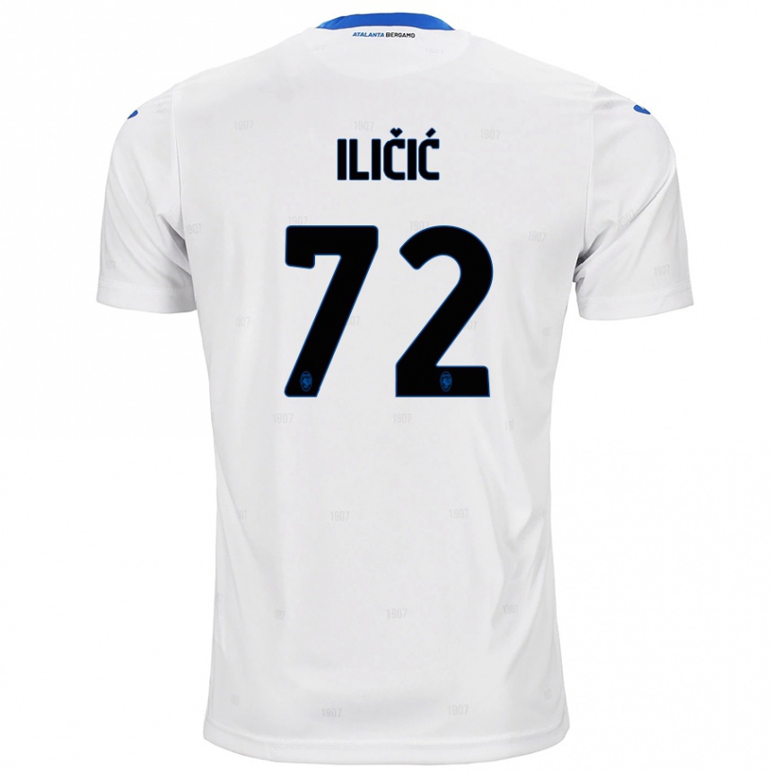 Men Football Josip Ilicic #72 White Away Jersey 2024/25 T-Shirt Uk