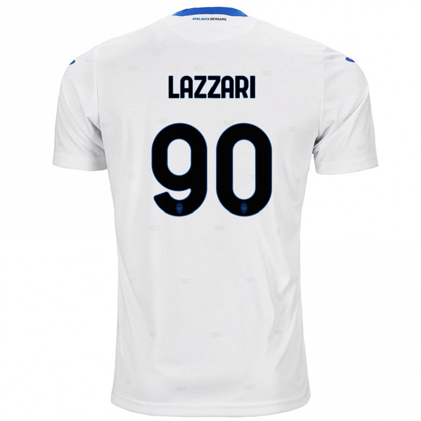 Men Football Ilaria Lazzari #90 White Away Jersey 2024/25 T-Shirt Uk