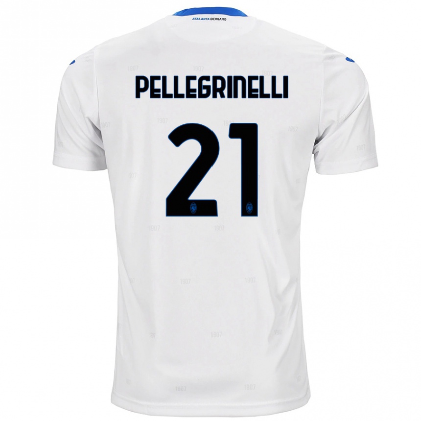 Men Football Giorgia Pellegrinelli #21 White Away Jersey 2024/25 T-Shirt Uk