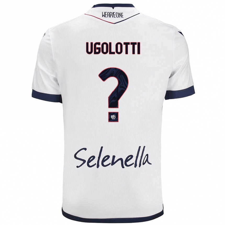 Men Football Alan Ugolotti #0 White Royal Blue Away Jersey 2024/25 T-Shirt Uk