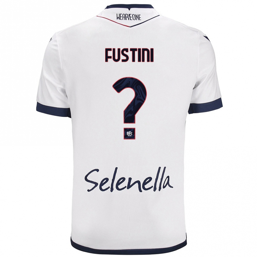 Men Football Kevin Fustini #0 White Royal Blue Away Jersey 2024/25 T-Shirt Uk