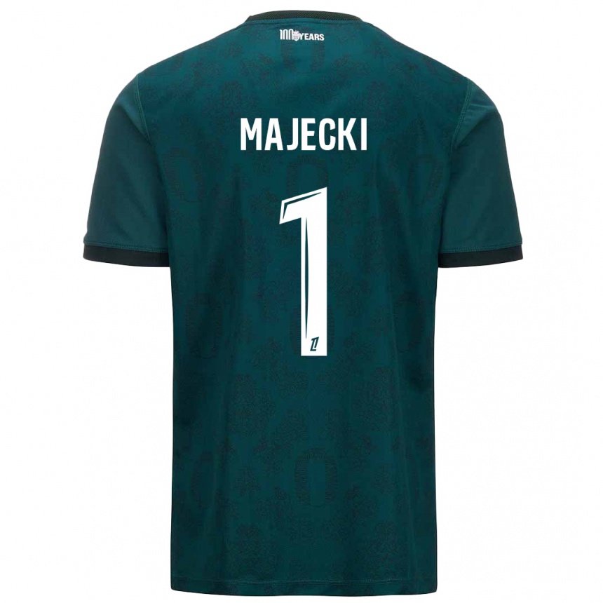 Men Football Radoslaw Majecki #1 Dark Green Away Jersey 2024/25 T-Shirt Uk