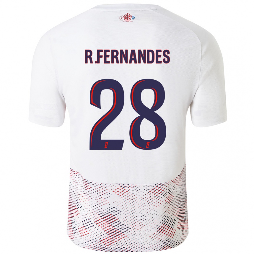 Men Football Rafael Fernandes #28 White Royal Blue Away Jersey 2024/25 T-Shirt Uk