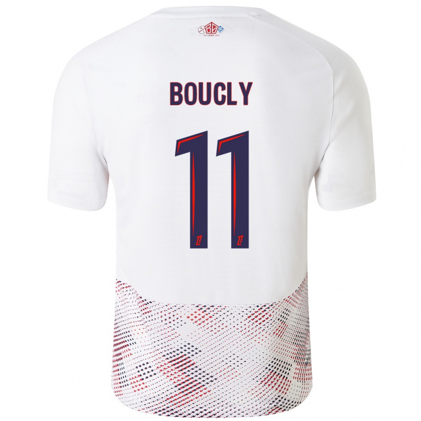 Men Football Maïté Boucly #11 White Royal Blue Away Jersey 2024/25 T-Shirt Uk