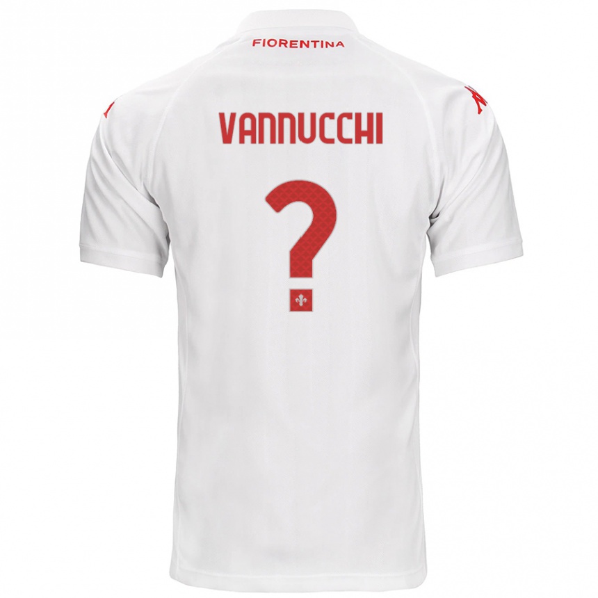 Men Football Tommaso Vannucchi #0 White Away Jersey 2024/25 T-Shirt Uk