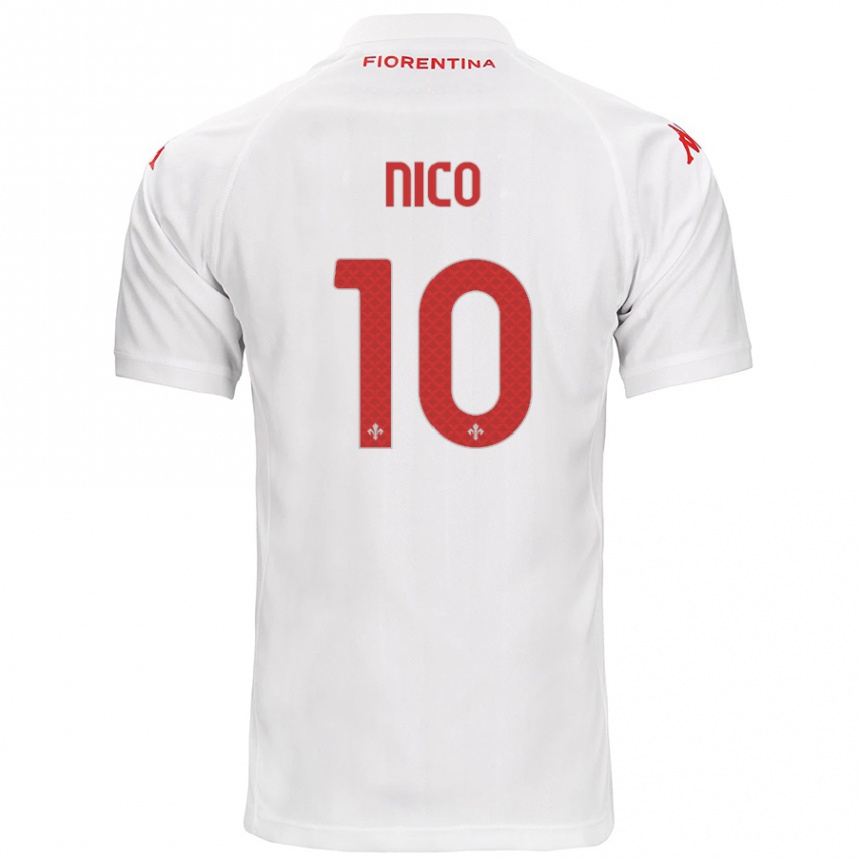 Men Football Nicolás González #10 White Away Jersey 2024/25 T-Shirt Uk