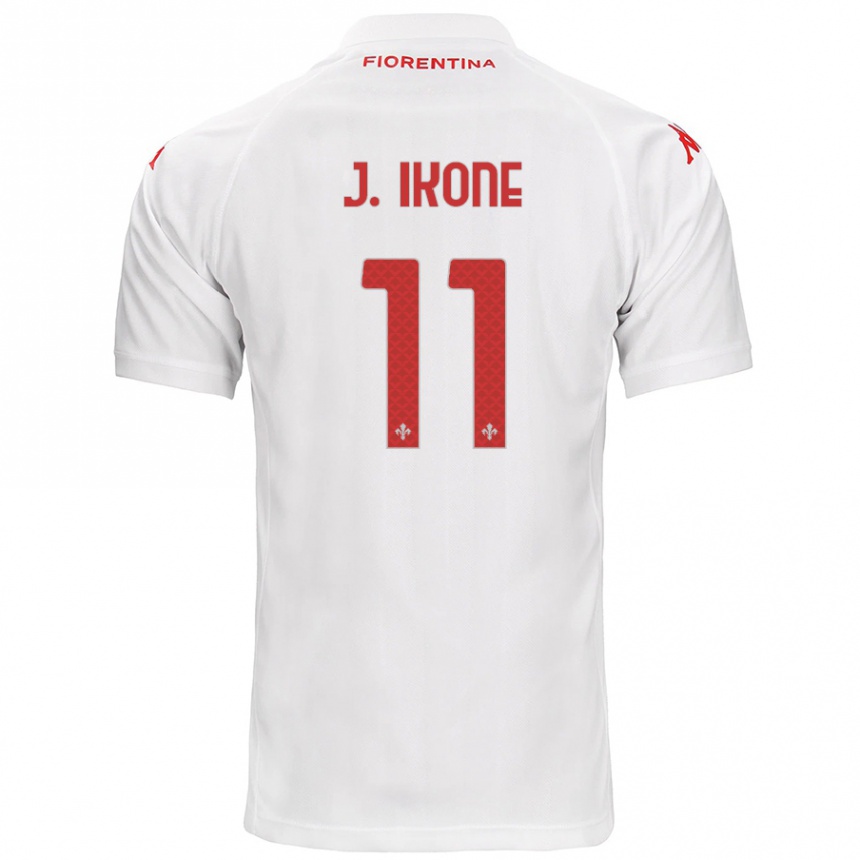 Men Football Jonathan Ikoné #11 White Away Jersey 2024/25 T-Shirt Uk