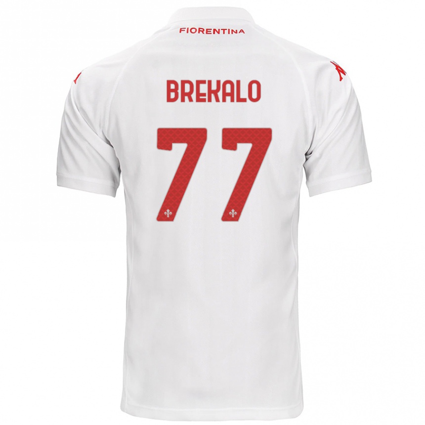 Men Football Josip Brekalo #77 White Away Jersey 2024/25 T-Shirt Uk