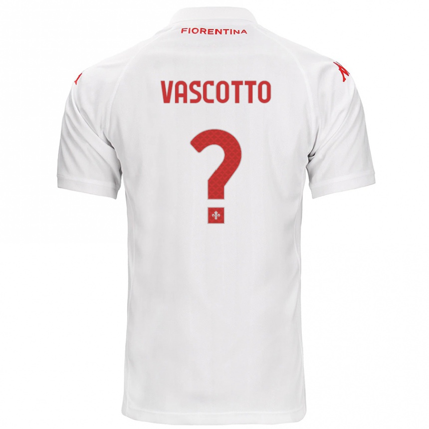 Men Football Edoardo Vascotto #0 White Away Jersey 2024/25 T-Shirt Uk