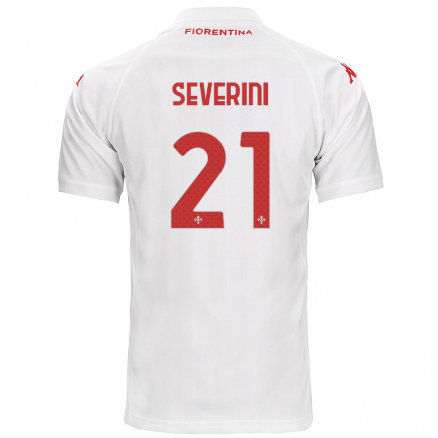 Men Football Emma Severini #21 White Away Jersey 2024/25 T-Shirt Uk