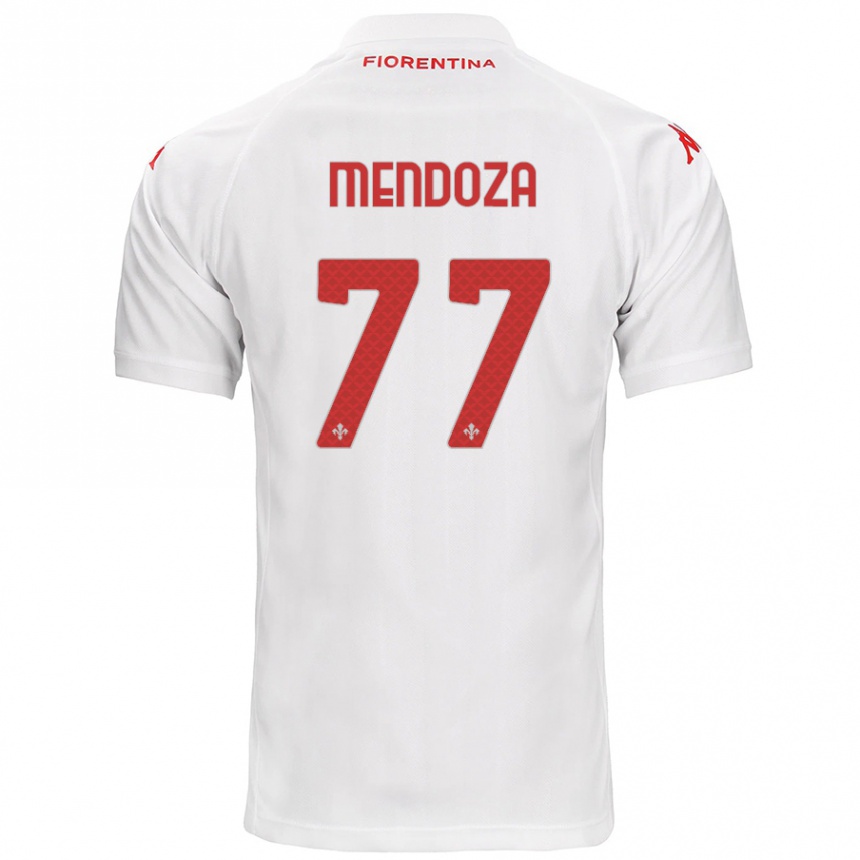 Men Football William Mendoza #77 White Away Jersey 2024/25 T-Shirt Uk