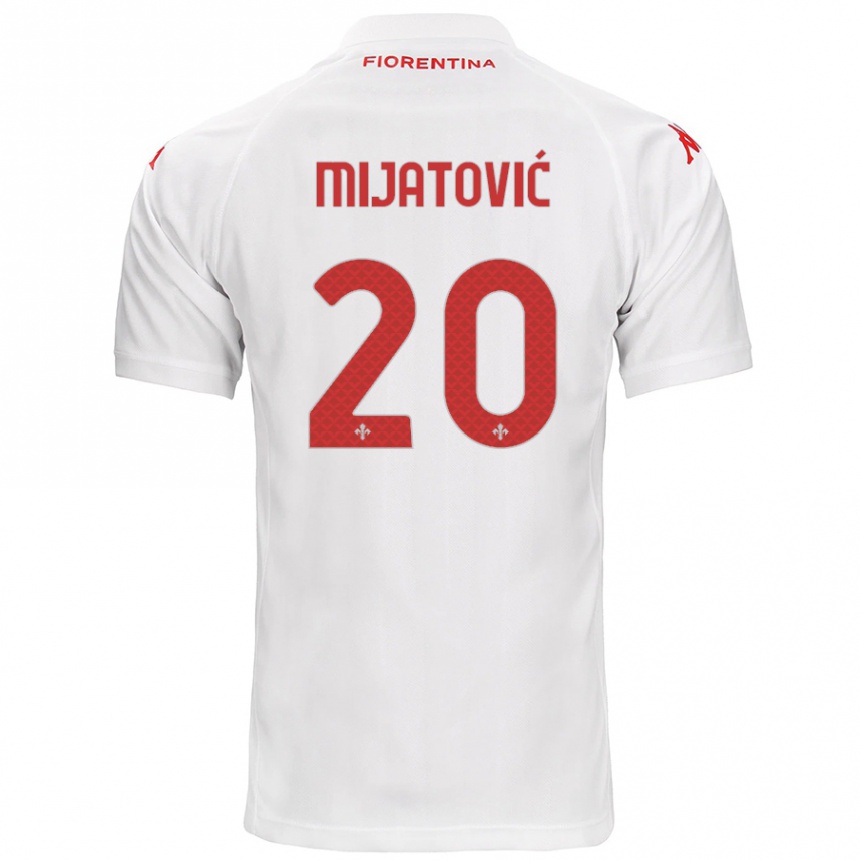 Men Football Milica Mijatović #20 White Away Jersey 2024/25 T-Shirt Uk