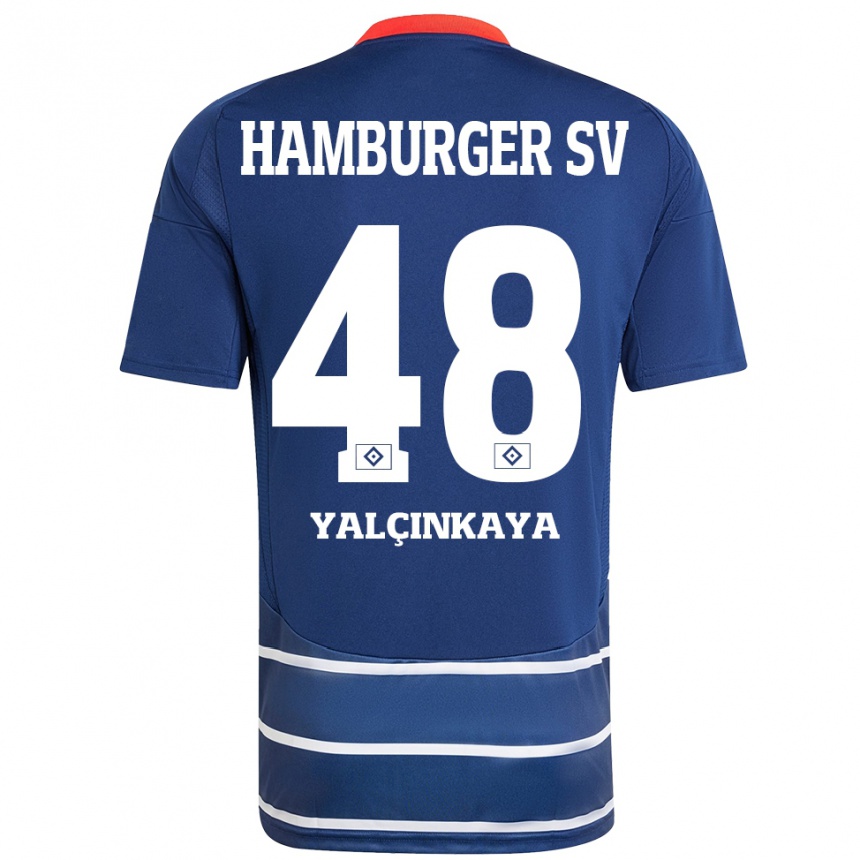 Men Football Bilal Yalcinkaya #48 Dark Blue Away Jersey 2024/25 T-Shirt Uk