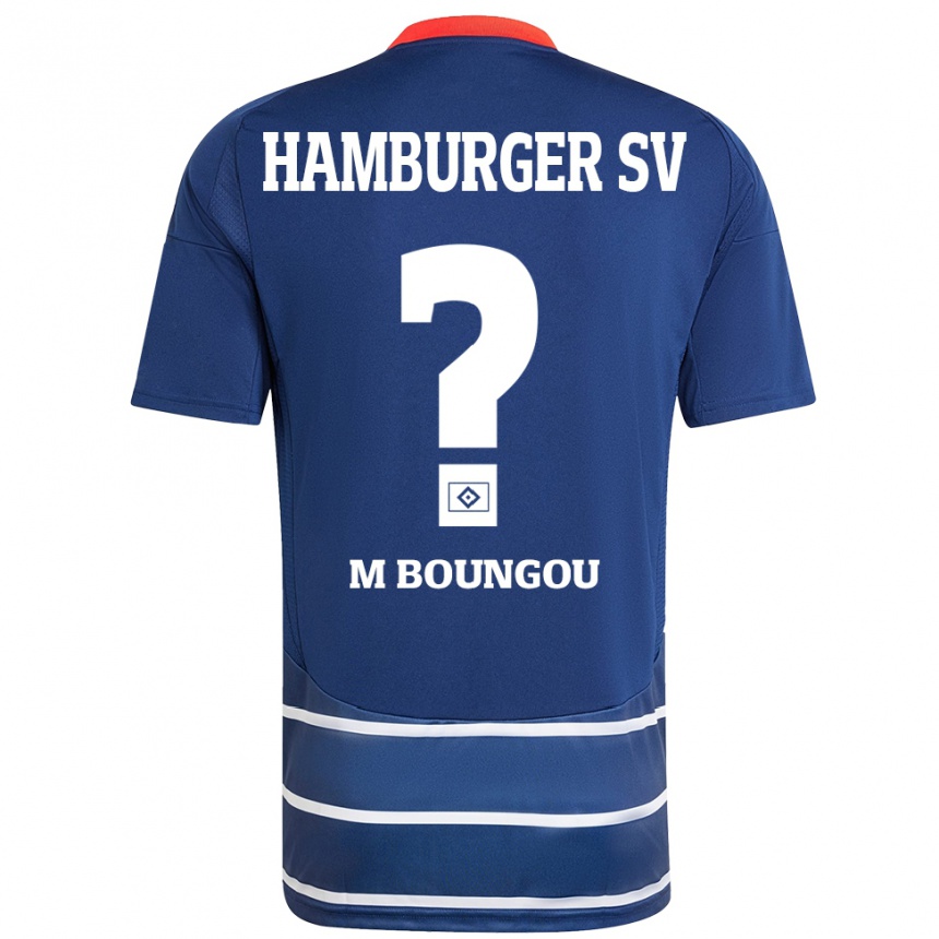 Men Football Edmond Loubongo-M'boungou #0 Dark Blue Away Jersey 2024/25 T-Shirt Uk