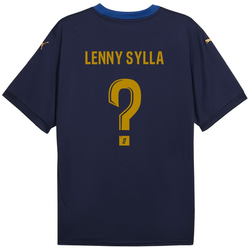 Men Football Lenny Sylla #0 Navy Gold Away Jersey 2024/25 T-Shirt Uk