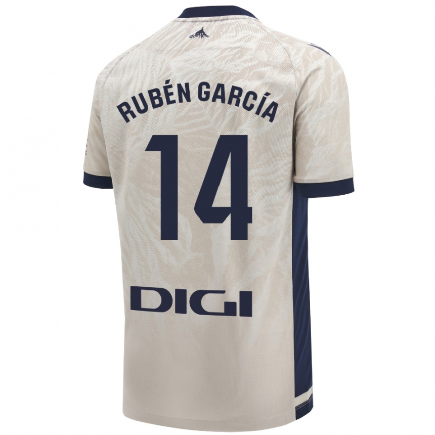 Men Football Rubén García #14 Light Gray Away Jersey 2024/25 T-Shirt Uk