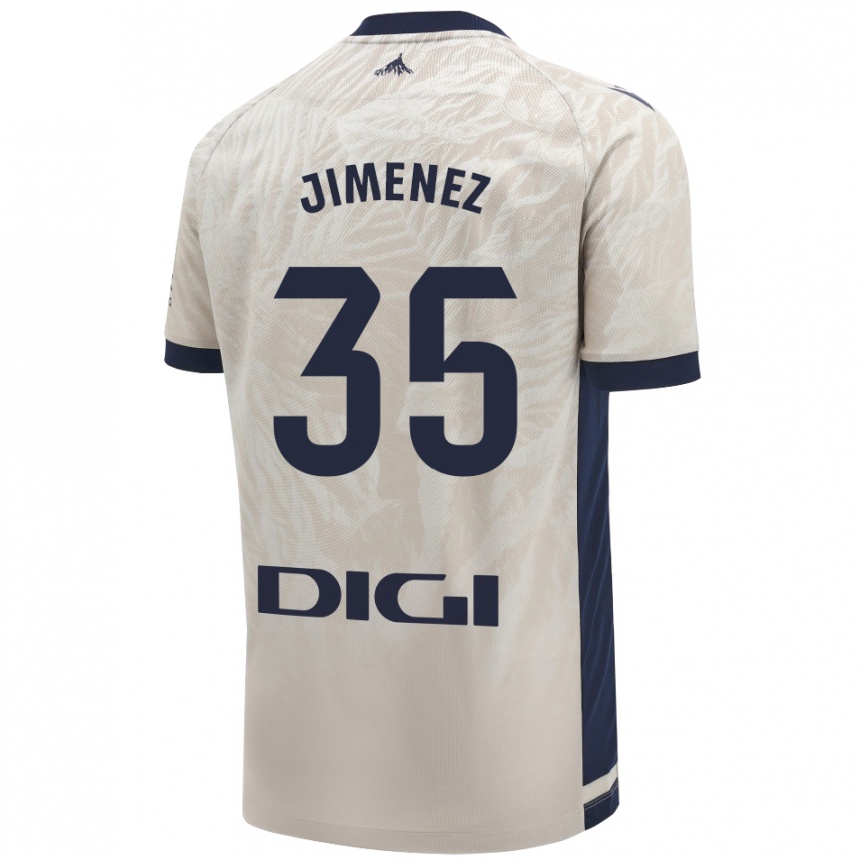 Men Football Álex Jimenez #35 Light Gray Away Jersey 2024/25 T-Shirt Uk