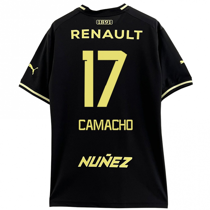 Men Football Sebastián Camacho #17 Black Yellow Away Jersey 2024/25 T-Shirt Uk